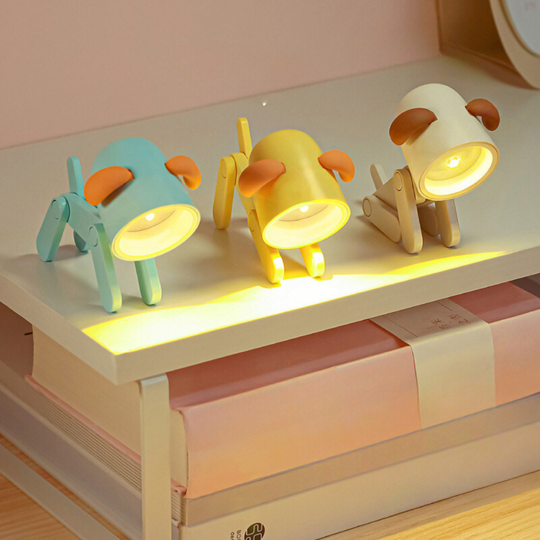 LED Tisch Tierlichter | Beruhigt beim Einschlafen | Verstellbar, batteriebetrieben | SleepPaws