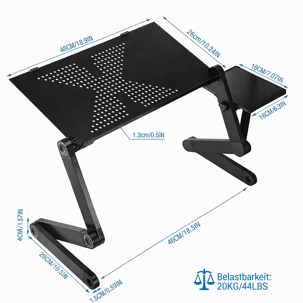 Laptopständer | Höhenverstellbar & 360° drehbar | Für eine gesunde Haltung | FlexStand 360