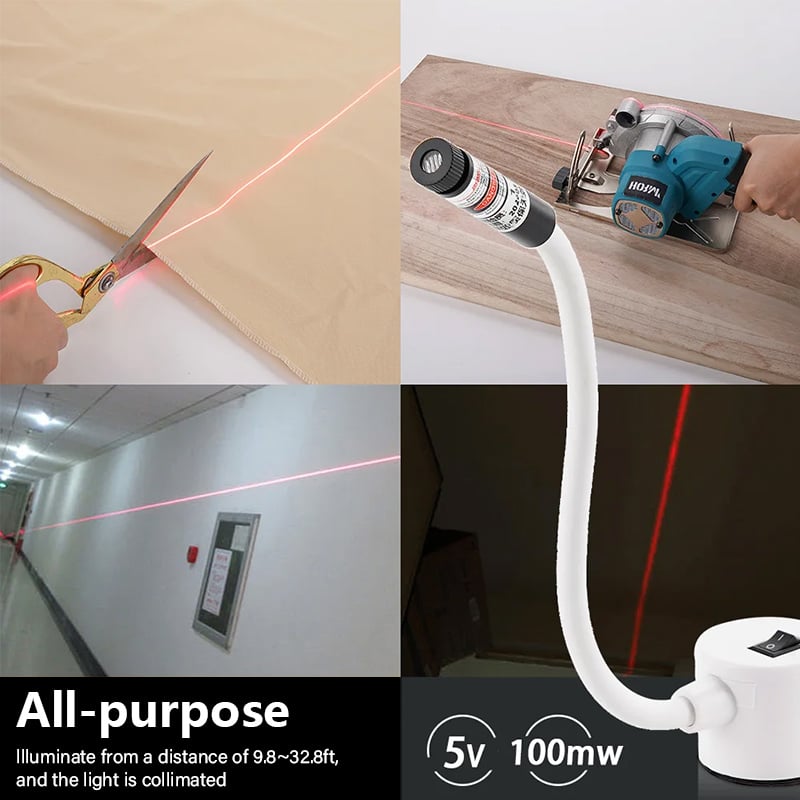 Laser-Nähhilfe | Präzise Ausrichtung | Magnetfuß | StitchRay