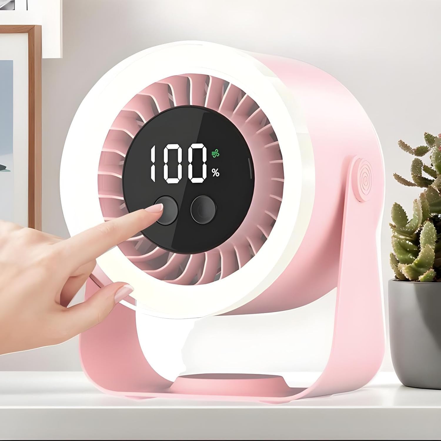 Leiser Tischventilator | 10 Stufen | Schnellladung | Auralis