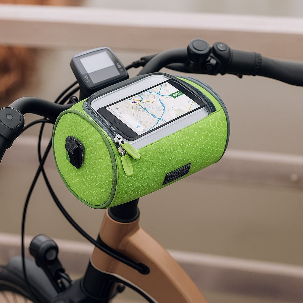 Taška na řídítka jízdního kola | Dotykové okénko | Vodoodpudivá a odnímatelná | RideCarry