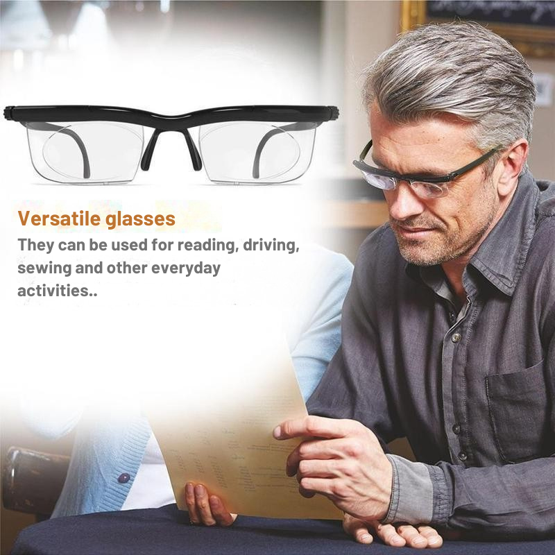 Lesebrille | Stufenlose Fokussierung | Klare Sicht | ZoomVista