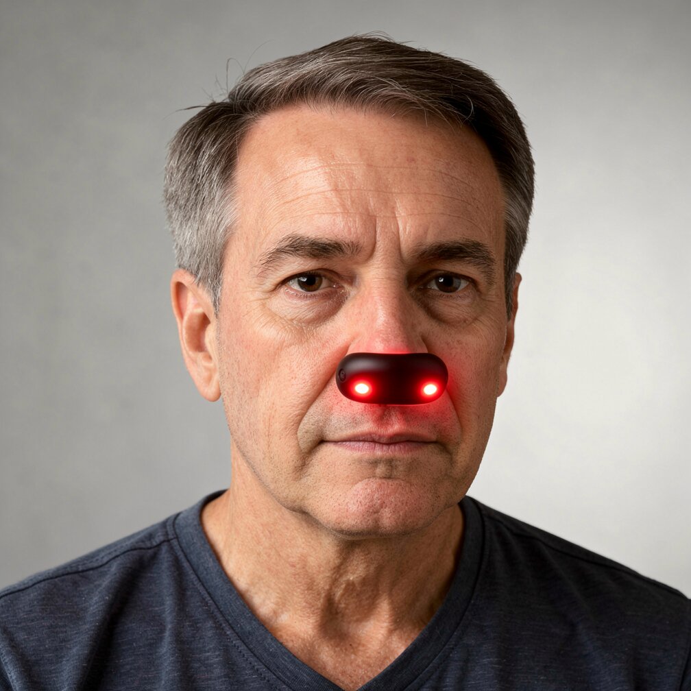 Lichttherapie | Nasenlichtgerät | Kabellos mit Autoabschaltung | Nasoria