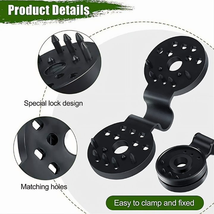Lock-Grip-Clips Schattennetz | Kunststoff 6×4 cm | Markisentuch Sicher Befestigen | NetLock