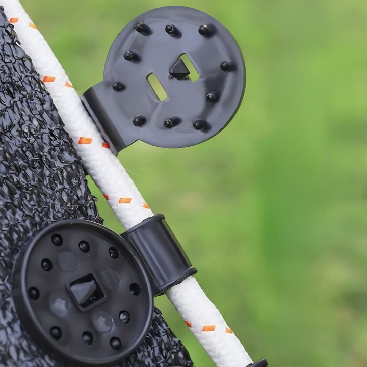 Lock-Grip-Clips Schattennetz | Kunststoff 6×4 cm | Markisentuch Sicher Befestigen | NetLock