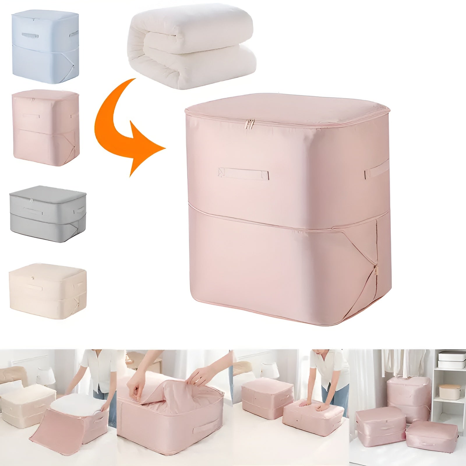 Luftdichte Aufbewahrungsbeutel | mit Rollventil | Komprimiert bis 50 % | Packflat