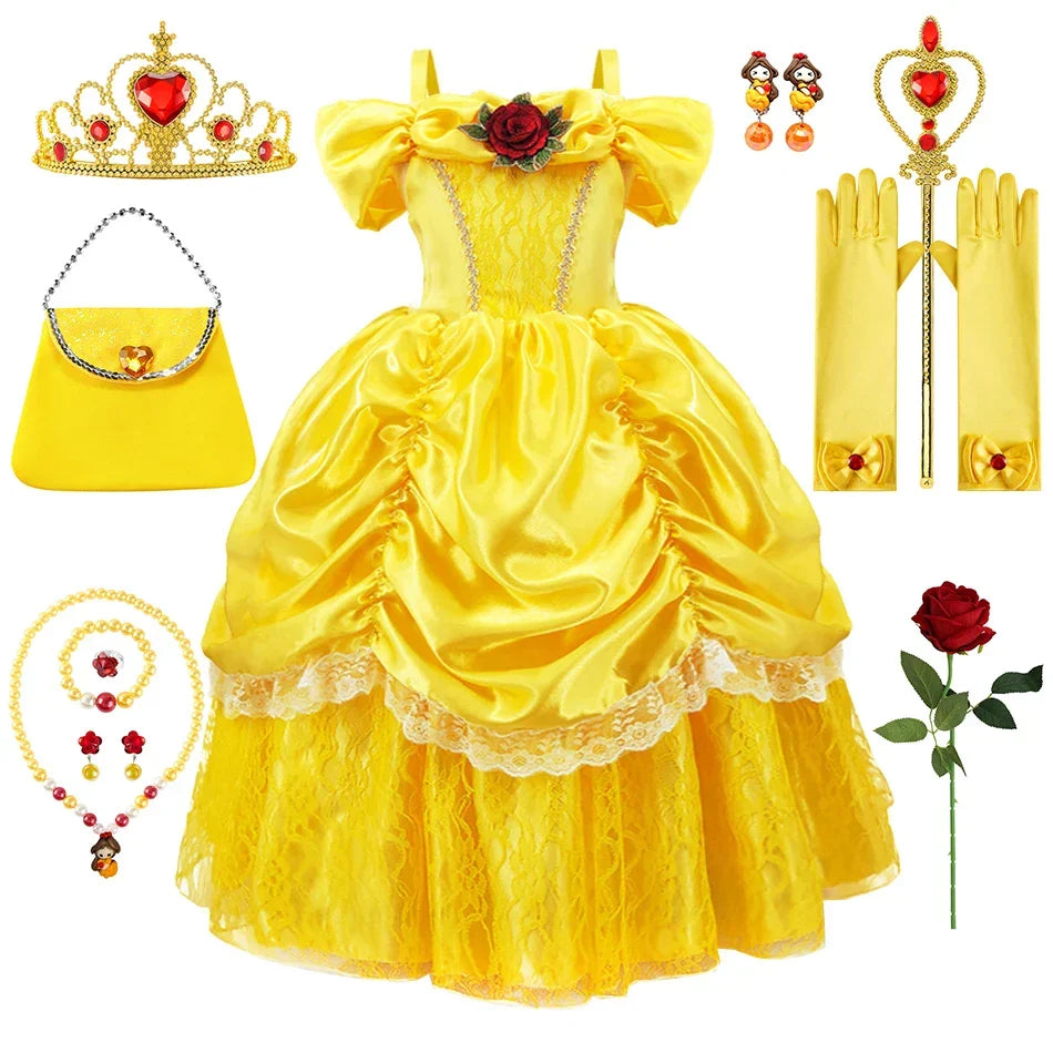 Luna Prinzessinnenkleid für Kinder | Elegantes Cosplay-Outfit | Komplettes Set | RoyalPlay