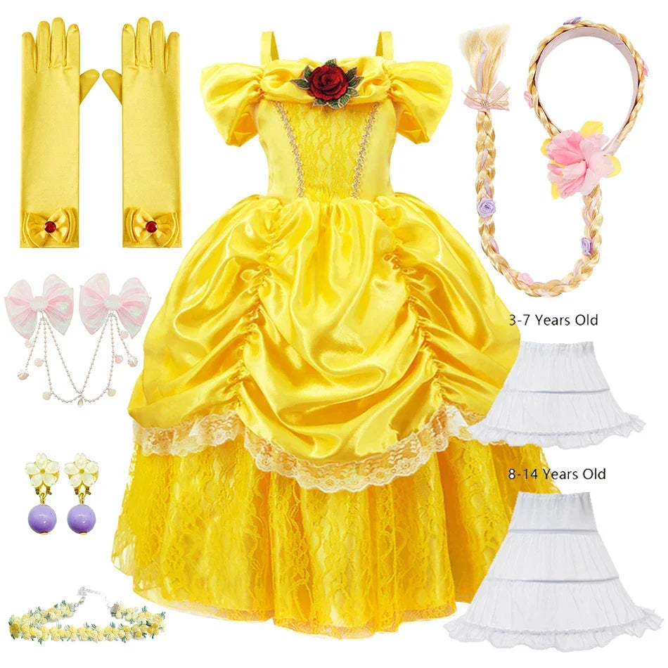 Luna Prinzessinnenkleid für Kinder | Elegantes Cosplay-Outfit | Komplettes Set | RoyalPlay