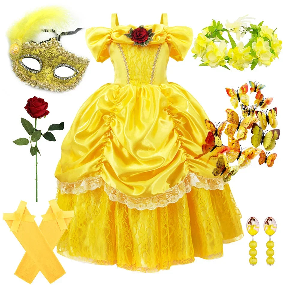 Luna Prinzessinnenkleid für Kinder | Elegantes Cosplay-Outfit | Komplettes Set | RoyalPlay