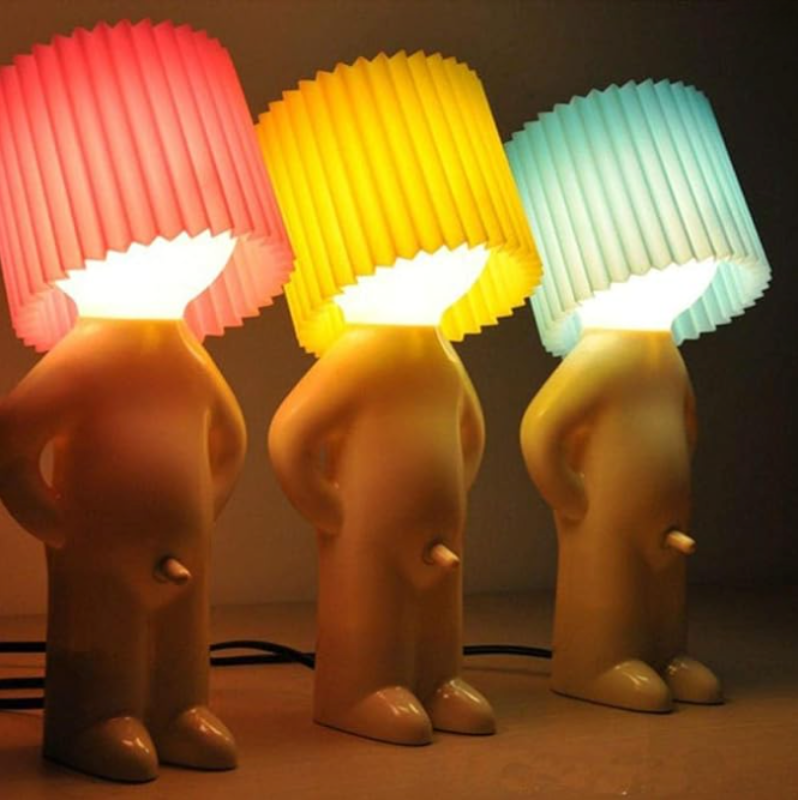 Lustige Schreibtischlampe | Figuren-Design | ABS-Material | QuirkLite