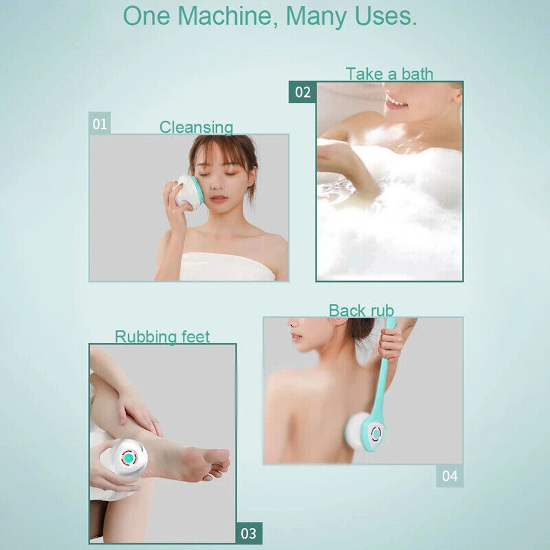 LuxeScrub™ Powerbürste — Enthülle seidige, stressfreie Haut bei jeder Dusche
