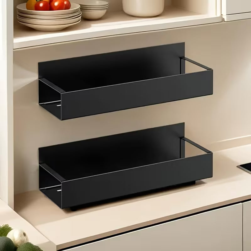 Magnethalterung | Seitenregal ohne Bohren | Platzsparende Aufbewahrung | MagniShelf