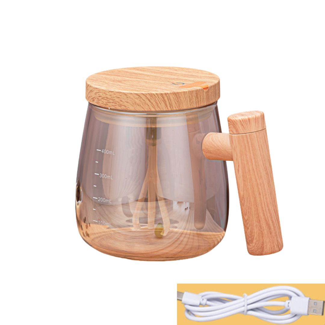 2in1 Mixer Tasse aus Holz