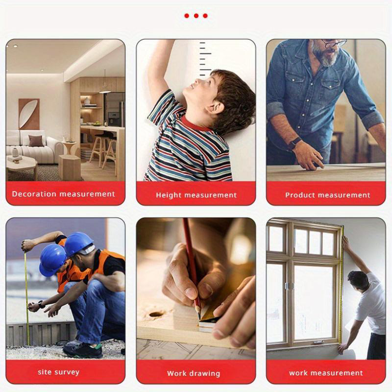 Maßband mit Leuchtband | Beidseitige Lasergravur | Selbstjustierender Haken | TrueLine