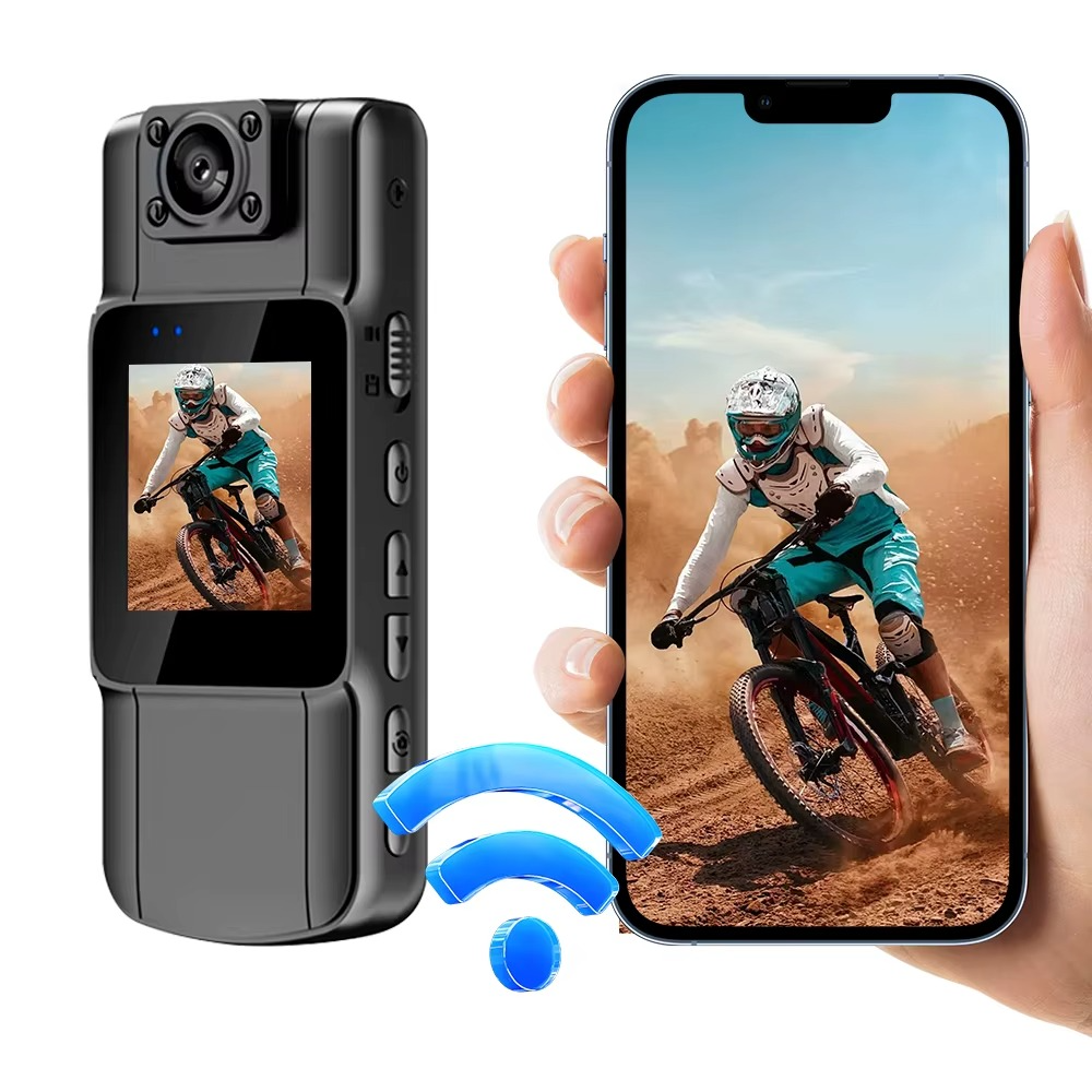 Mini-Kamera | 4K Video | Drehbare Linse | SecureCam