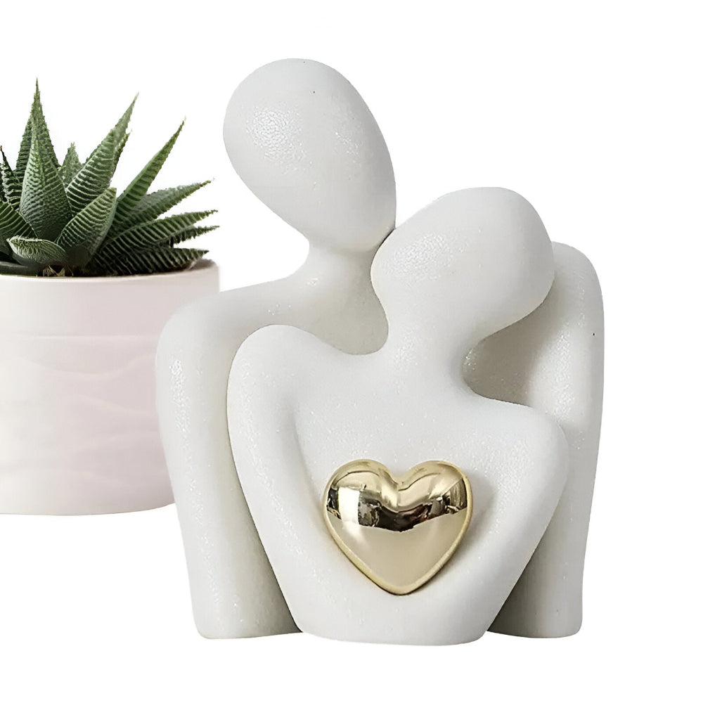Minimalistische Paarfigur | Symbol für Nähe | Glatte Oberfläche | SilentPair