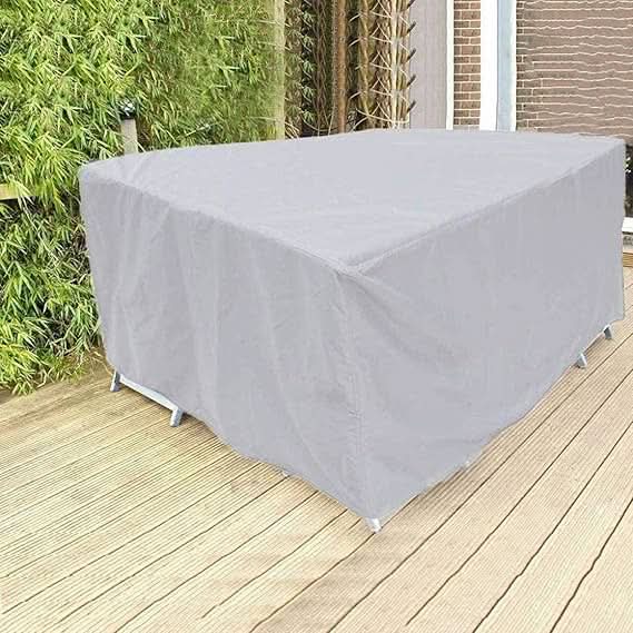 Möbelabdeckung Polyester Wasserdicht | Schwarz oder Silber, 12 Größen 80–152 cm | UV- und Frostschutz für Gartenmöbel 7