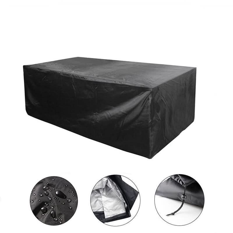 Möbelabdeckung Polyester Wasserdicht | Schwarz oder Silber, 12 Größen 80–152 cm | UV- und Frostschutz für Gartenmöbel 9