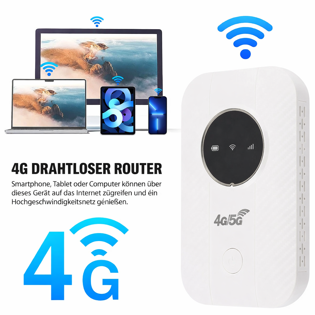 Mobiler WLAN Router | 4G LTE Hotspot | Schnell & Tragbar | NetLink