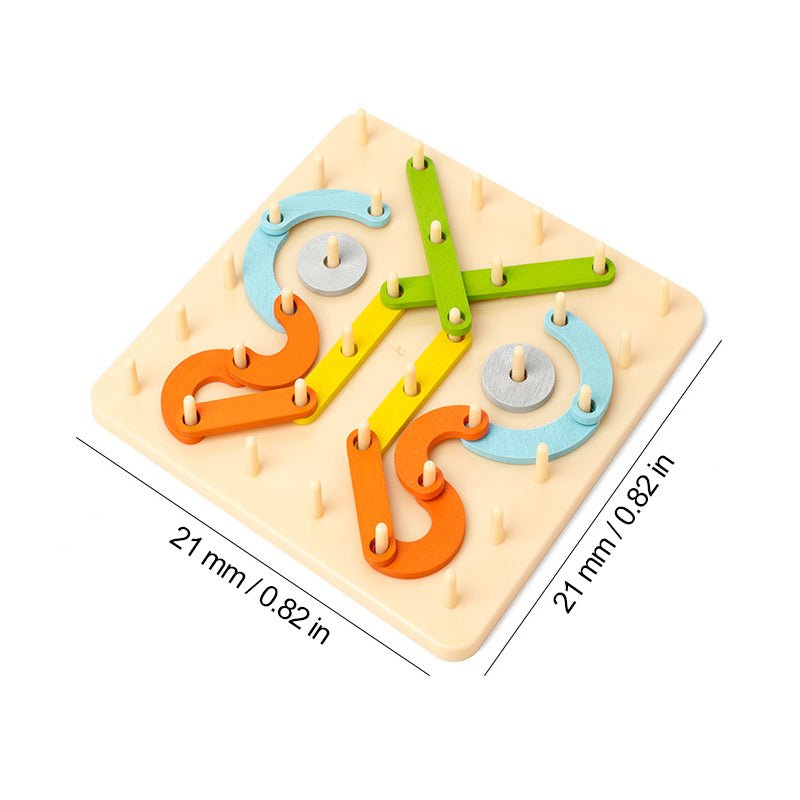 Montessori-Puzzle | mit Steckbrett & Formen | Holz, Ab 3 Jahren | FormFuchs