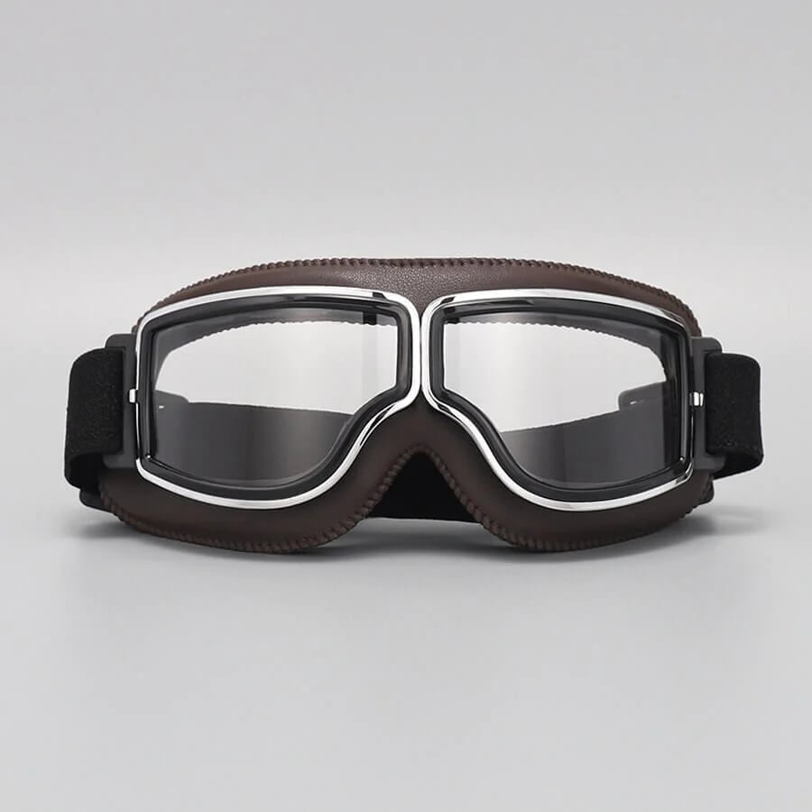 Motorradbrille | UV-Schutz | Stoßfest & Verstellbar | RetroGoggles
