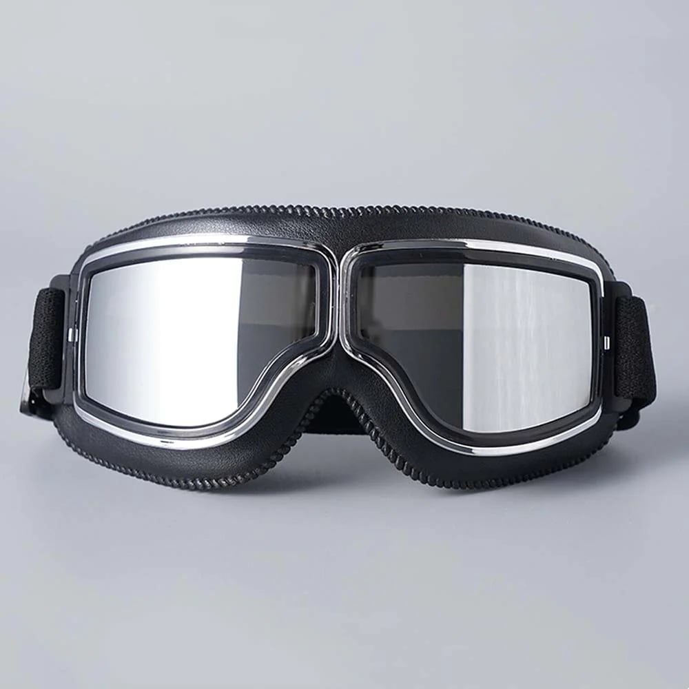 Motorradbrille | UV-Schutz | Stoßfest & Verstellbar | RetroGoggles
