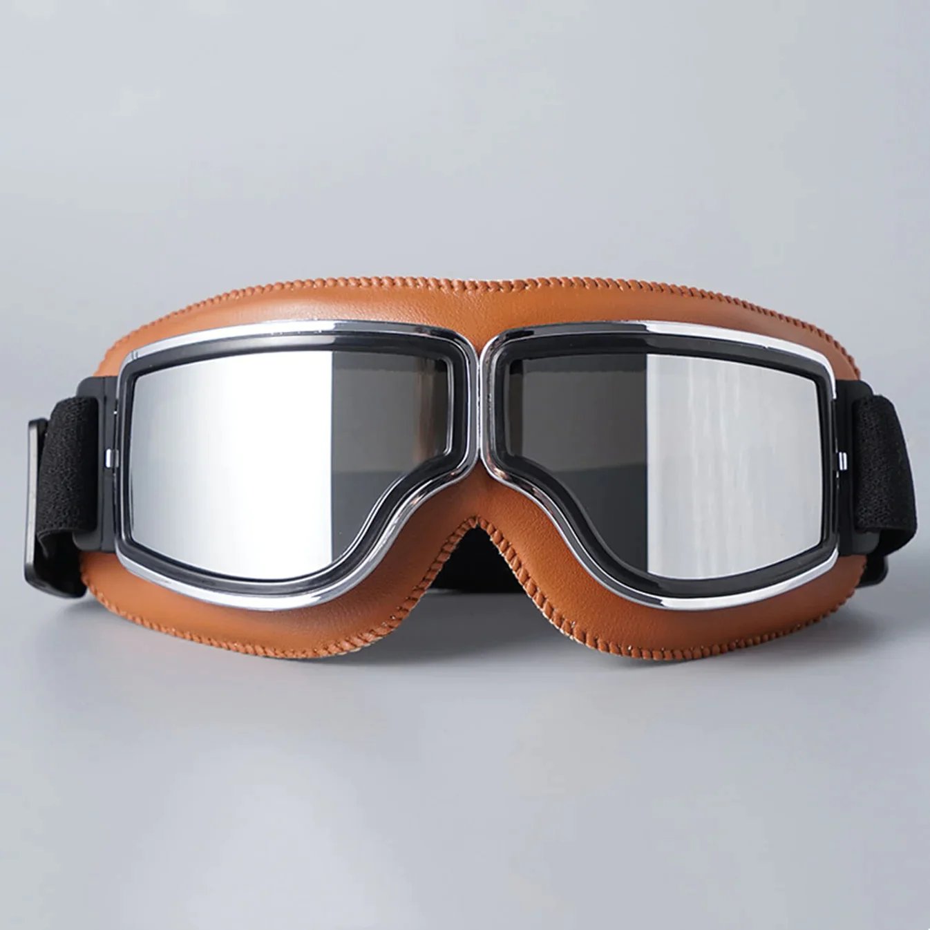 Motorradbrille | UV-Schutz | Stoßfest & Verstellbar | RetroGoggles