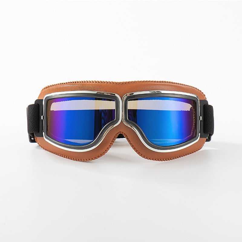 Motorradbrille | UV-Schutz | Stoßfest & Verstellbar | RetroGoggles