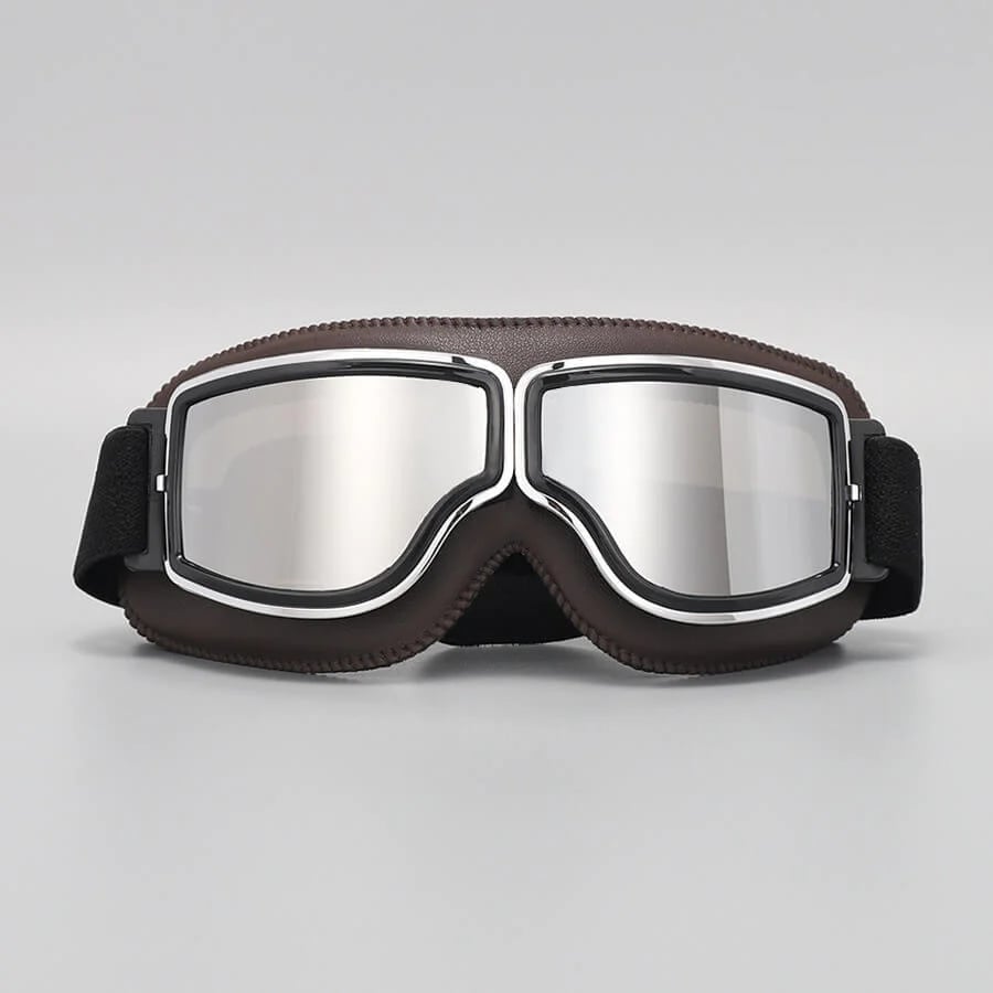 Motorradbrille | UV-Schutz | Stoßfest & Verstellbar | RetroGoggles