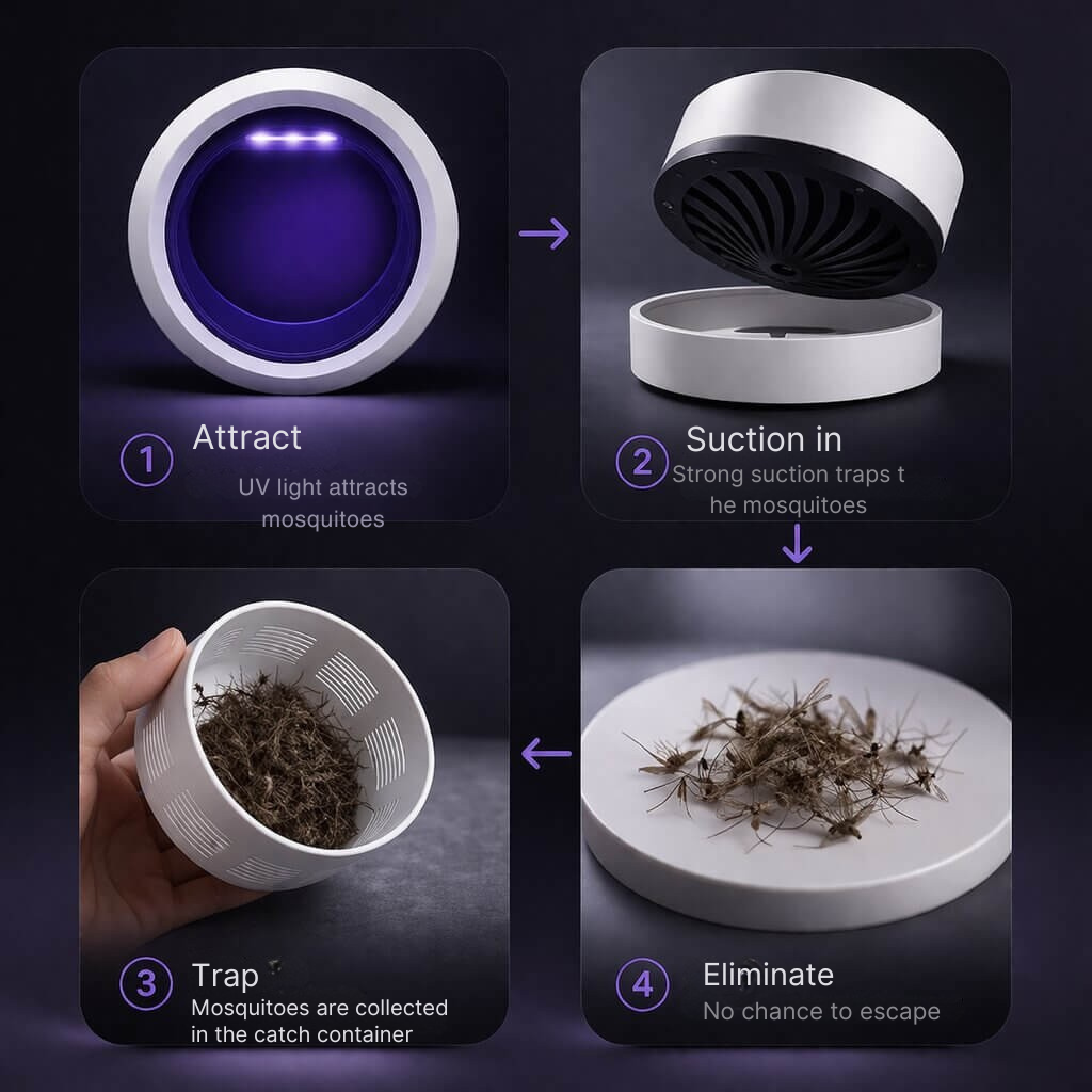 Mückenlampe | Chemiefrei | Geräuscharm | Noxira