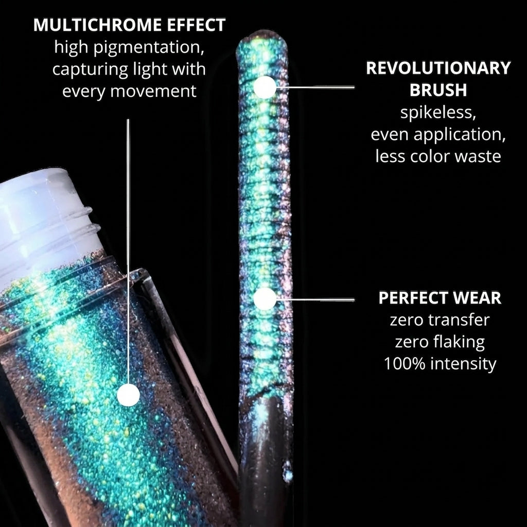Multichrome Mascara Topper | Wasserfest | Farbwechselnder Schimmer | GlimmerCoat