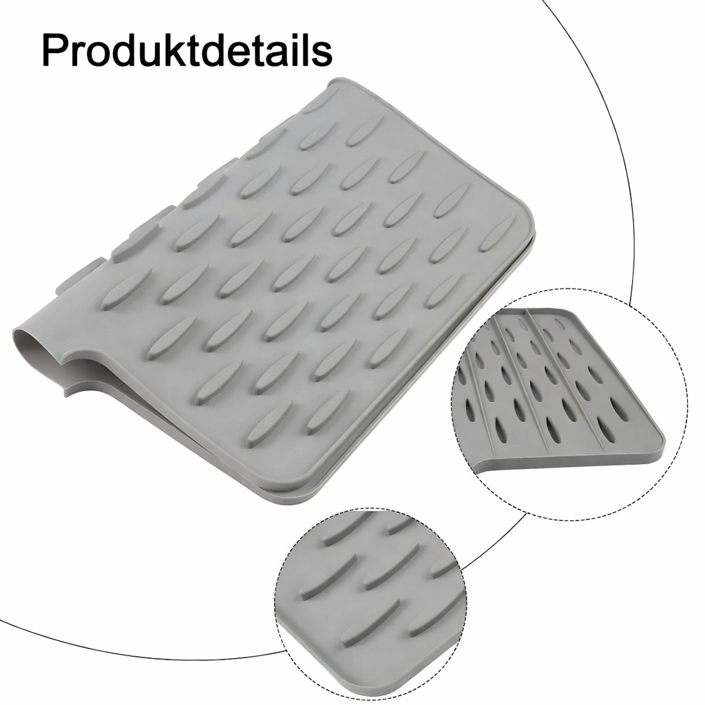 Multifunktionale Silikon-Trocknungs- Und Hitzeschutzmatte | Hitzebeständig & Rutschfest | Globetrek