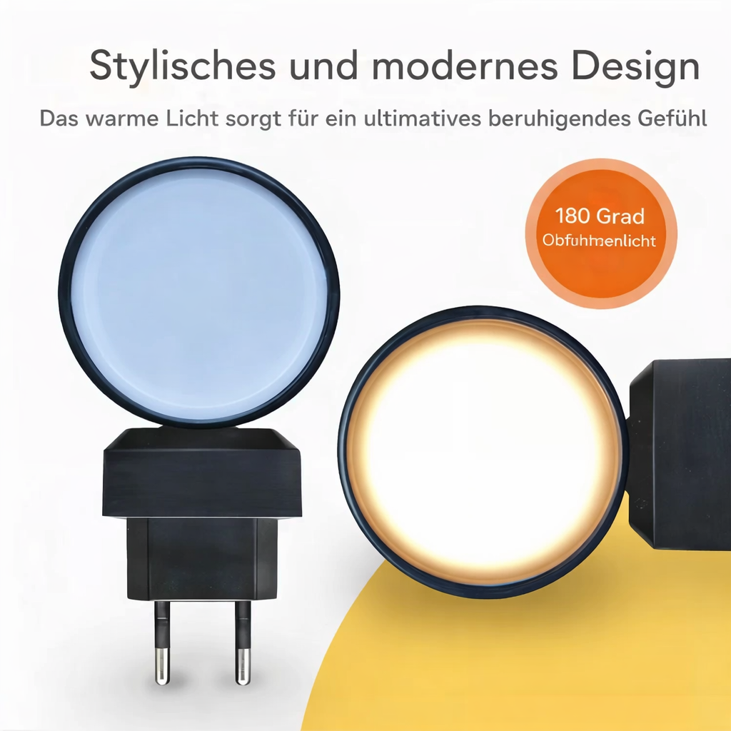 Nachtlampe | Automatische Sensorbeleuchtung | Energiesparendes LED Nachtlicht | LumenGuard