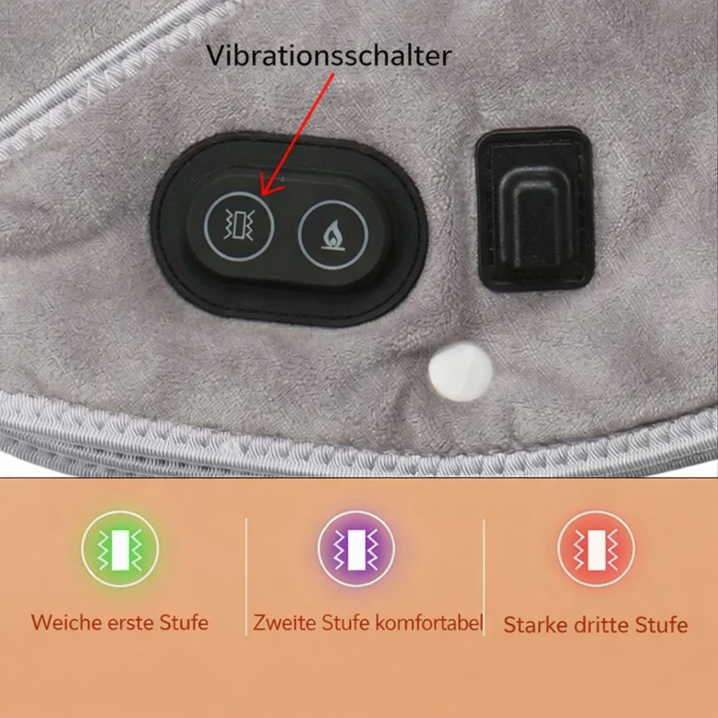 Nackenmassage | Schulter Massagekissen | Wärme und Vibration | ThermoLiva
