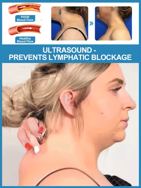 Nackenmassagegerät | Ultraschall Lymphdrainage | Kabellos Massagehilfe | Vitalize