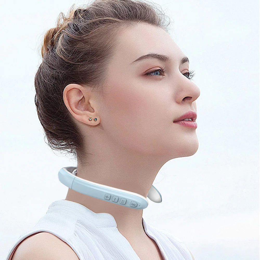 Nackenmassagegerät | Ultraschall Lymphdrainage | Kabellos Massagehilfe | Vitalize