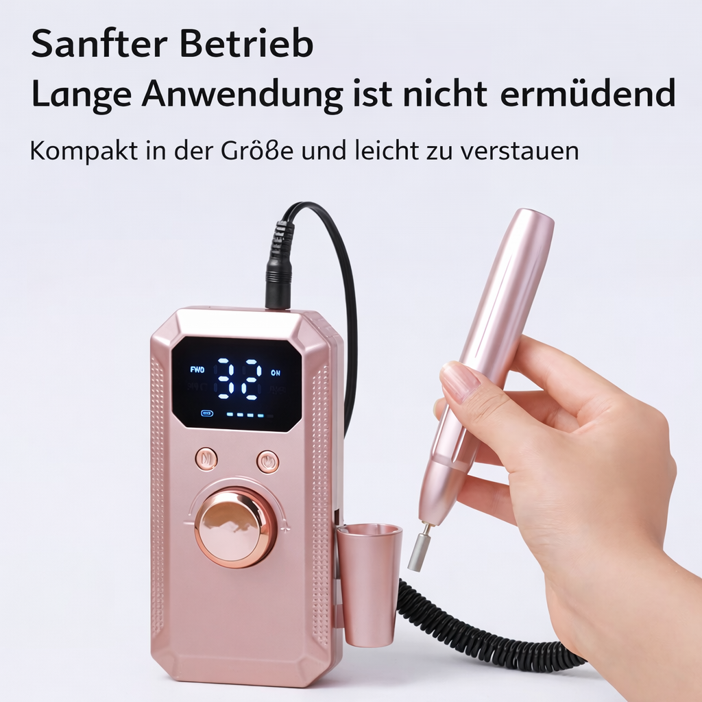 Nagelfräser | Elektrischer Nail Drill | Präzise Kontrolle & Sanfte Profi-Ergebnisse | Nailvora