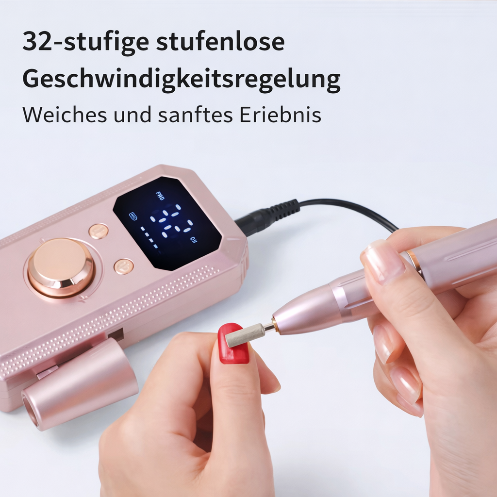 Nagelfräser | Elektrischer Nail Drill | Präzise Kontrolle & Sanfte Profi-Ergebnisse | Nailvora