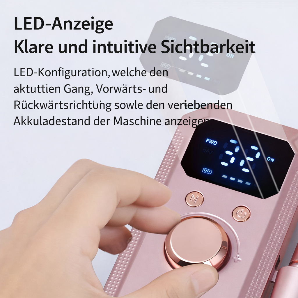 Nagelfräser | Elektrischer Nail Drill | Präzise Kontrolle & Sanfte Profi-Ergebnisse | Nailvora