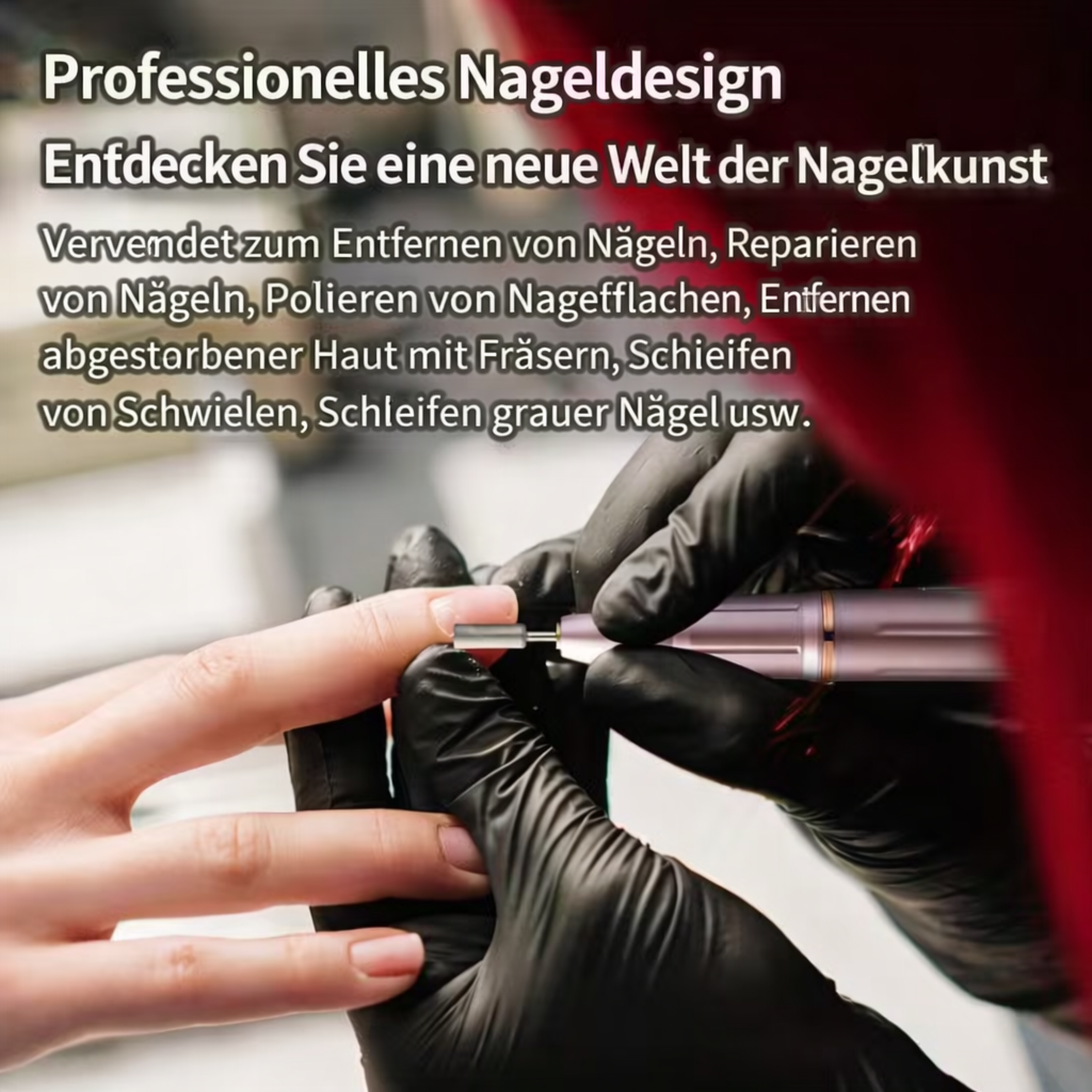 Nagelfräser | Elektrischer Nail Drill | Präzise Kontrolle & Sanfte Profi-Ergebnisse | Nailvora