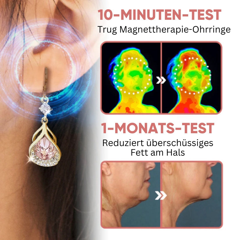 Ohrringe | Germanium & Granat | Magnetische | VitalFlow