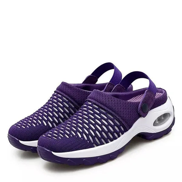 Orthopädische Clogs Damen Mesh | Luftpolster-Dämpfung | Rutschfeste Slipper | Airova
