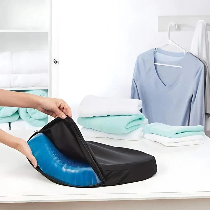 Orthopädisches Gel-Sitzkissen | Wabenstruktur atmungsaktiv | Druckentlastung Komfort | ErgoHive