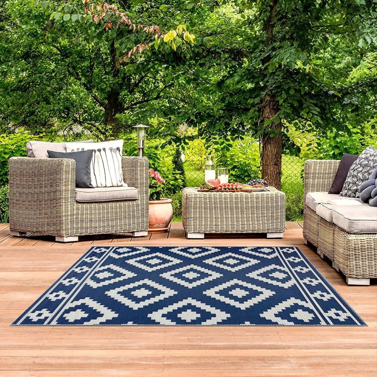 Outdoor-Gartenteppich | Wetterfest | Pflegeleicht | Terraloom