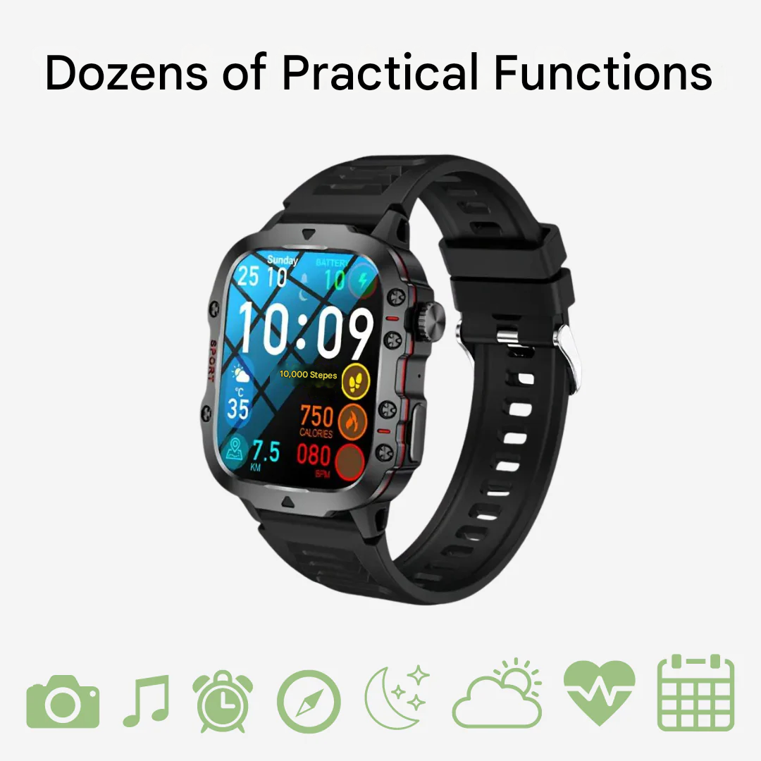 Outdoor-Smartwatch | Wasserdicht | Multifunktional | PeakWatch