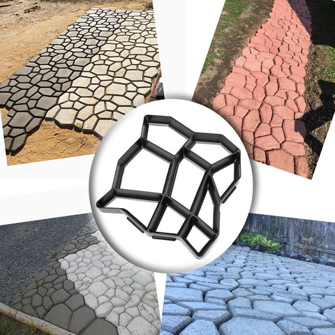 Pfad Bodenform | Beton Hexagon | Wiederverwendbare Pflasterschablone | Moldway