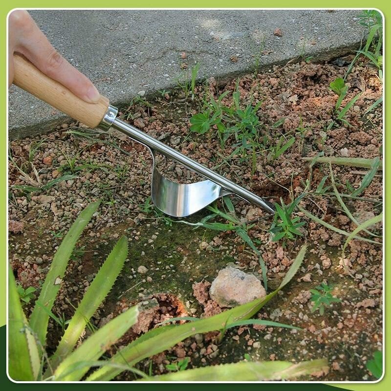 Pflanze ziehen Unkrautstecher | V-Gabel & Hebelwirkung | Garten & Balkon | WeedVault