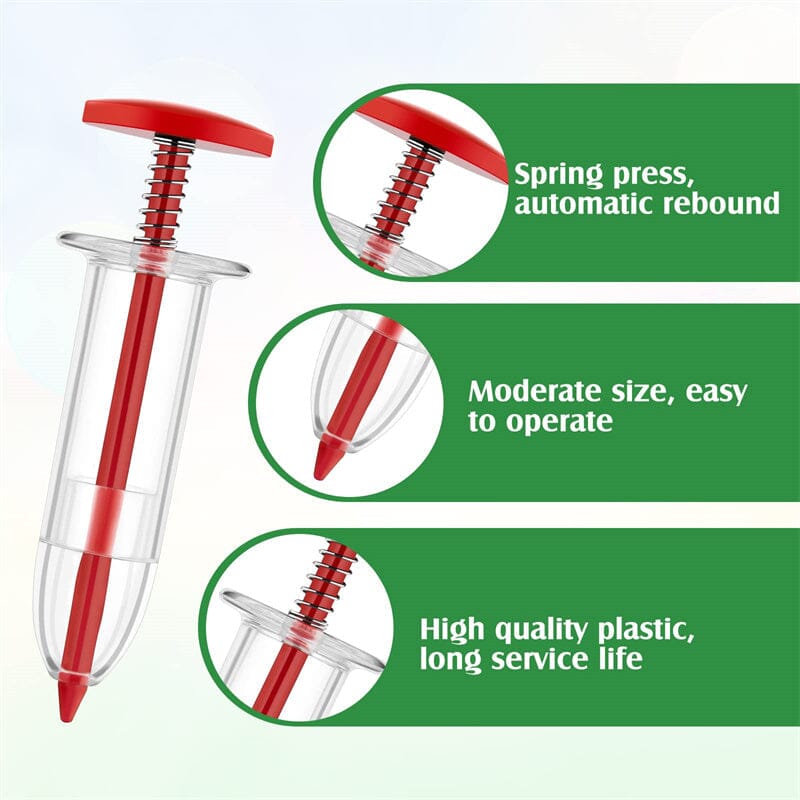 Pflanzen Saatinjektor | Präzise Aussaat | Ergonomisch für Beet & Hochbeet | SeedShot
