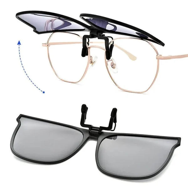 Polarisierte Sonnenbrille | Aufsteckbare Korrektionsgläser | UV400-Schutz | Fliplens
