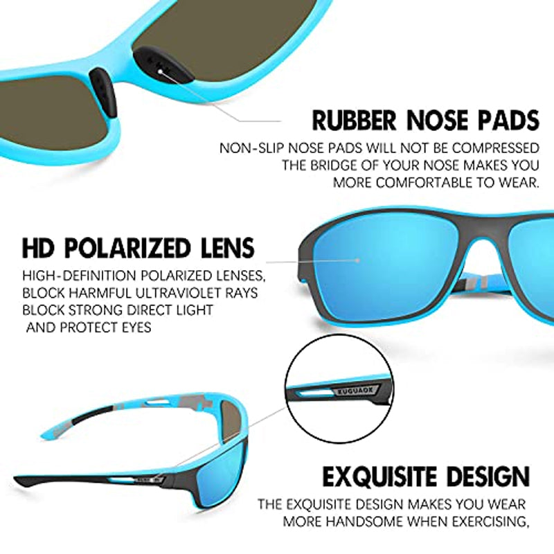 Polarisierte Sportsonnenbrille | TAC-Linse 7-lagig | Fotochrom | Clarvex